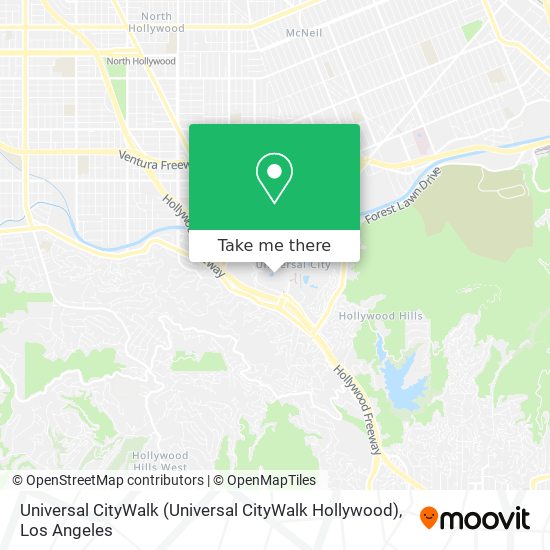 Mapa de Universal CityWalk (Universal CityWalk Hollywood)