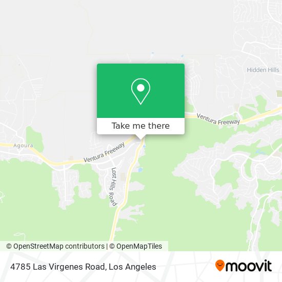 4785 Las Virgenes Road map
