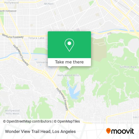 Wonder View Trail Head map