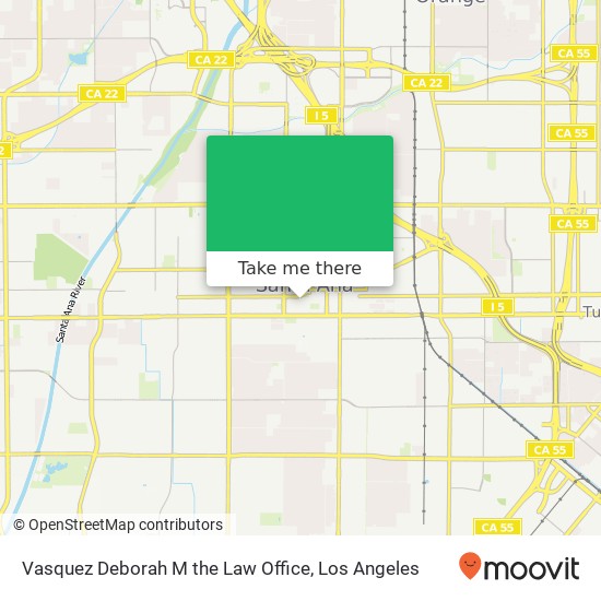 Vasquez Deborah M the Law Office map