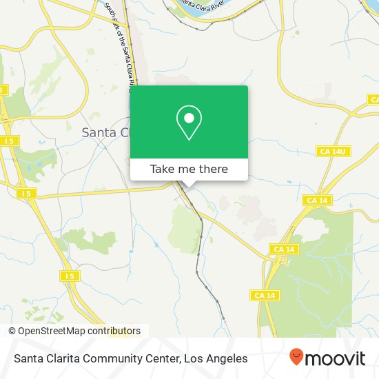 Mapa de Santa Clarita Community Center