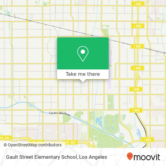 Gault Street Elementary School map