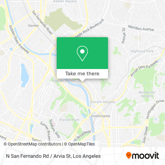 N San Fernando Rd / Arvia St map