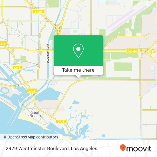 Mapa de 2929 Westminster Boulevard