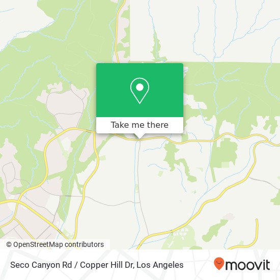 Seco Canyon Rd / Copper Hill Dr map