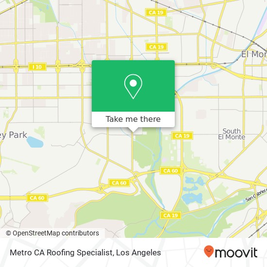 Mapa de Metro CA Roofing Specialist