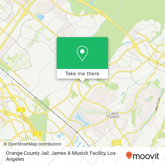 Orange County Jail: James A Musick Facility map