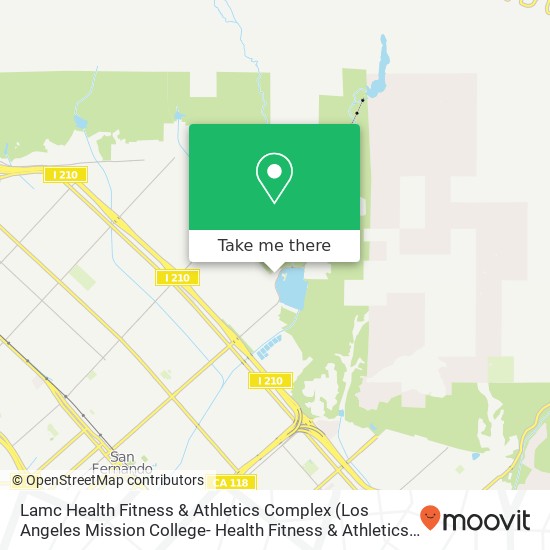 Lamc Health Fitness & Athletics Complex (Los Angeles Mission College- Health Fitness & Athletics) map