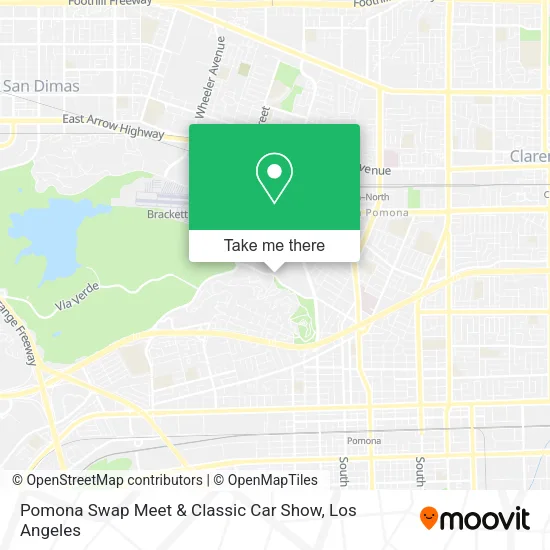 Mapa de Pomona Swap Meet & Classic Car Show