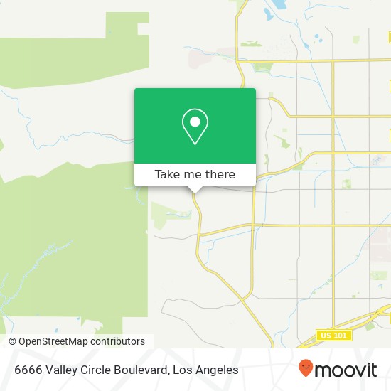 6666 Valley Circle Boulevard map