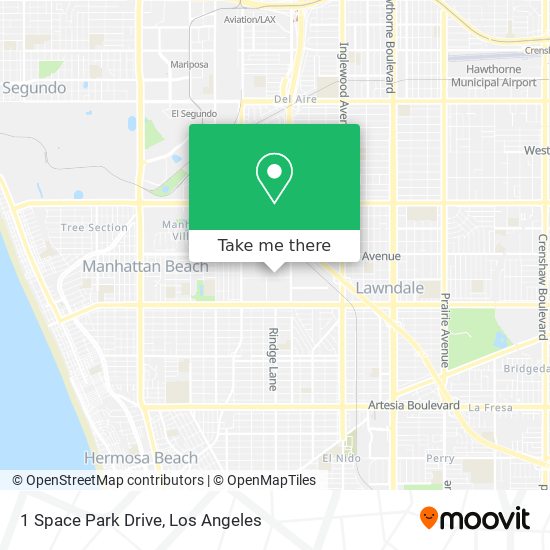 1 Space Park Drive map