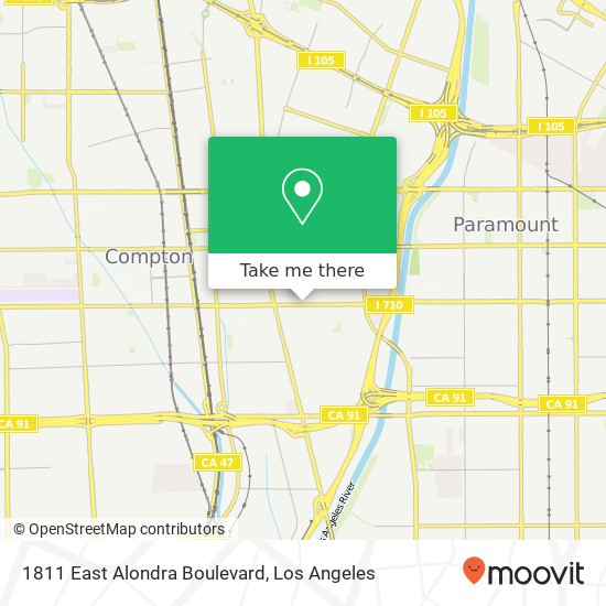 1811 East Alondra Boulevard map