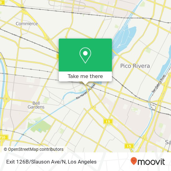 Exit 126B/Slauson Ave/N map