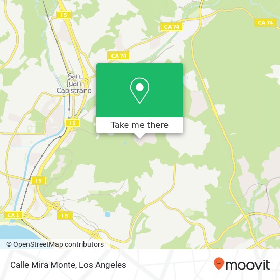 Mapa de Calle Mira Monte