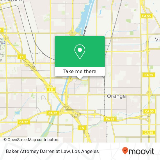 Baker Attorney Darren at Law map