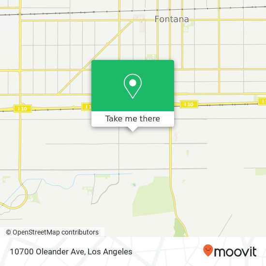 Mapa de 10700 Oleander Ave