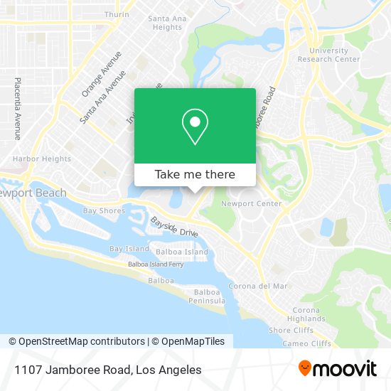 Mapa de 1107 Jamboree Road