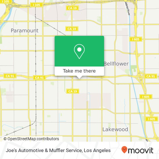 Joe's Automotive & Muffler Service map