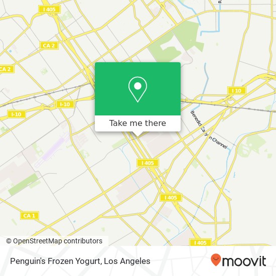 Mapa de Penguin's Frozen Yogurt