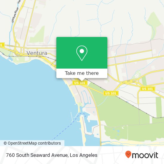 Mapa de 760 South Seaward Avenue