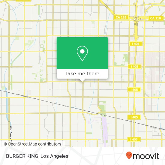 BURGER KING map