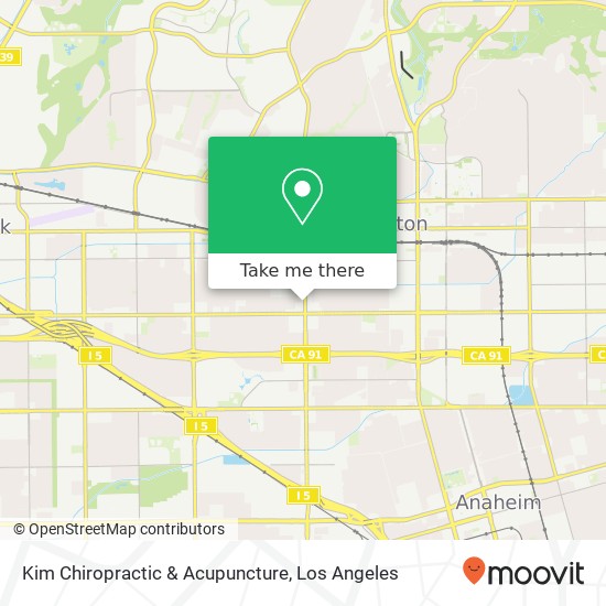 Mapa de Kim Chiropractic & Acupuncture