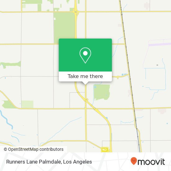 Mapa de Runners Lane Palmdale