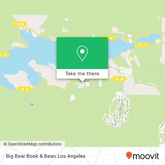 Mapa de Big Bear Book & Bean