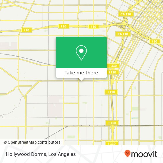 Hollywood Dorms map