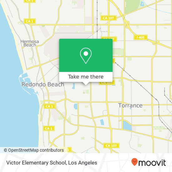 Victor Elementary School map