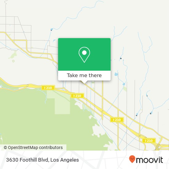 3630 Foothill Blvd map