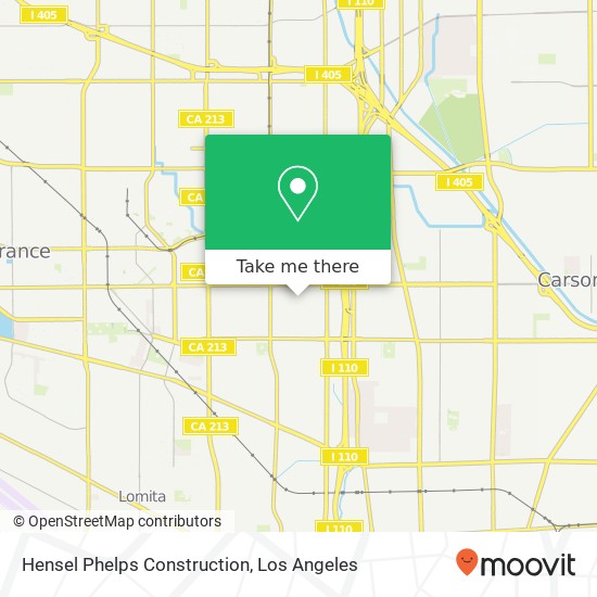 Hensel Phelps Construction map