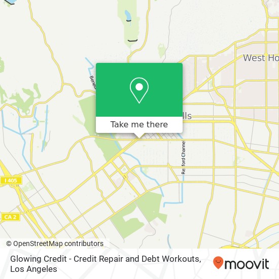 Glowing Credit - Credit Repair and Debt Workouts map