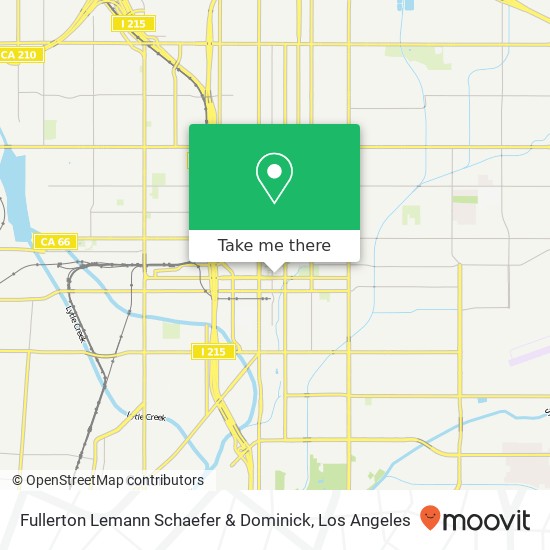 Fullerton Lemann Schaefer & Dominick map