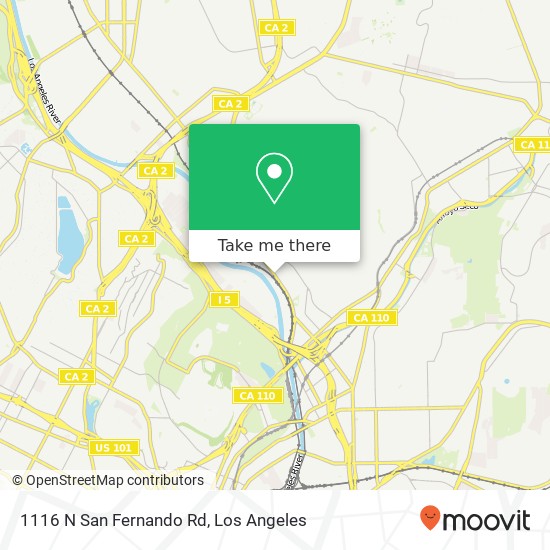 Mapa de 1116 N San Fernando Rd