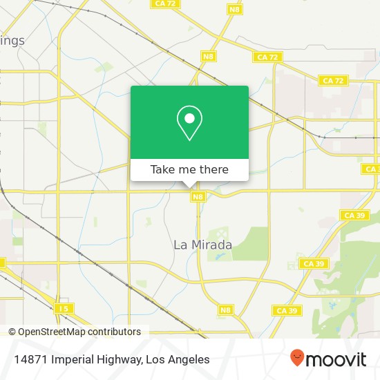 14871 Imperial Highway map