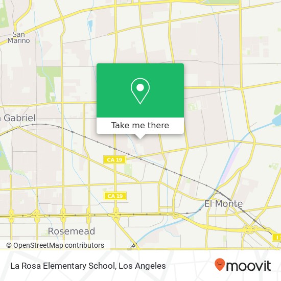 La Rosa Elementary School map