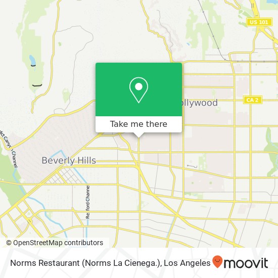 Mapa de Norms Restaurant (Norms La Cienega.)