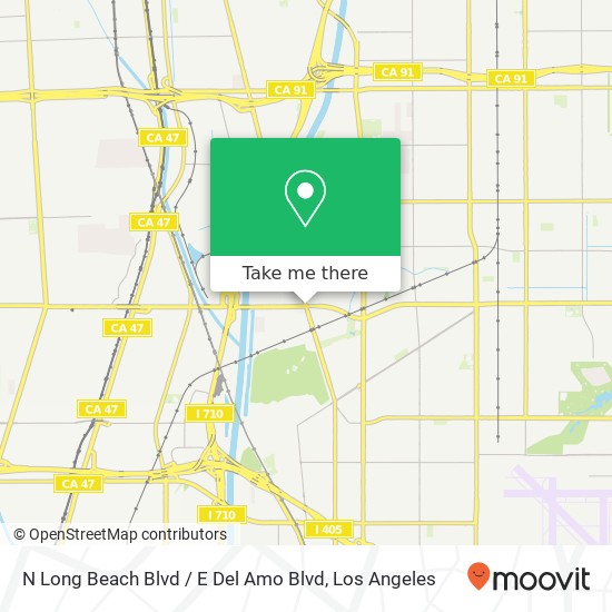 Mapa de N Long Beach Blvd / E Del Amo Blvd