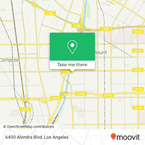 6400 Alondra Blvd map