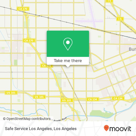 Mapa de Safe Service Los Angeles