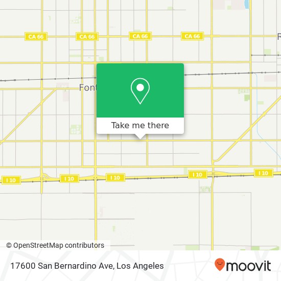 Mapa de 17600 San Bernardino Ave