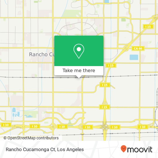 Mapa de Rancho Cucamonga Ct