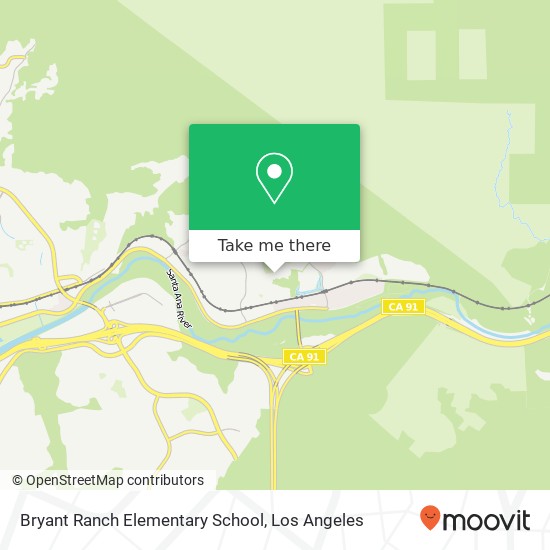 Bryant Ranch Elementary School map