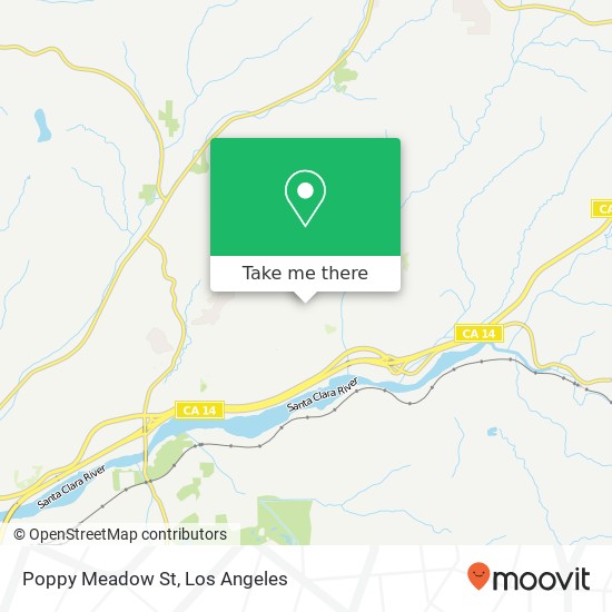 Mapa de Poppy Meadow St