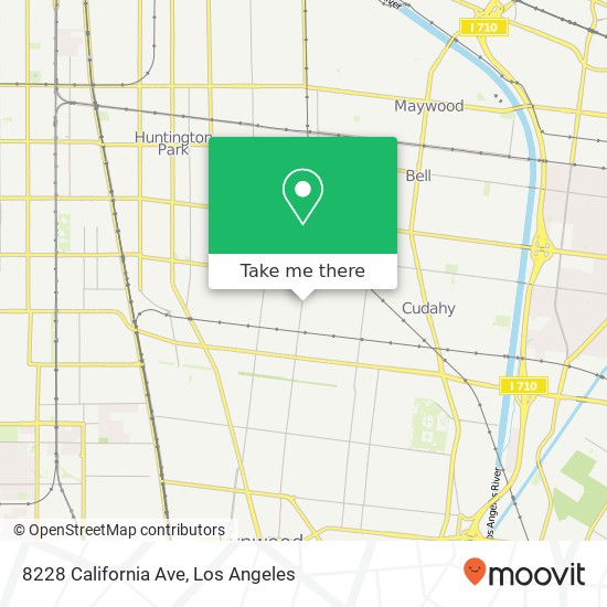 8228 California Ave map