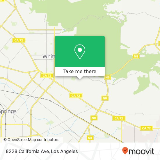 8228 California Ave map