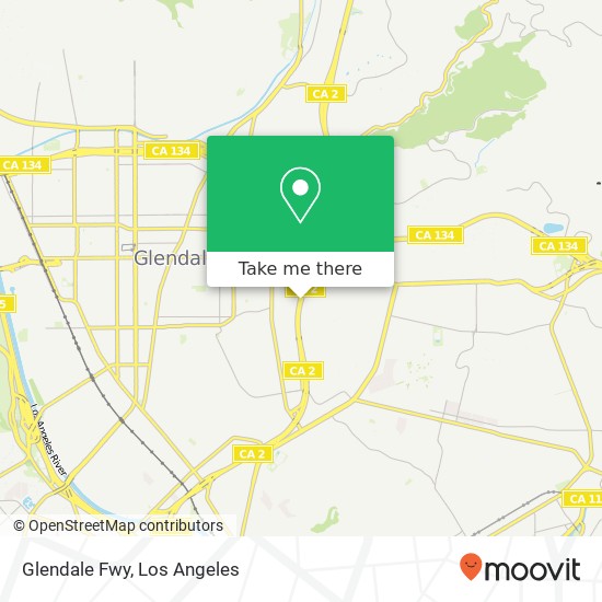 Mapa de Glendale Fwy
