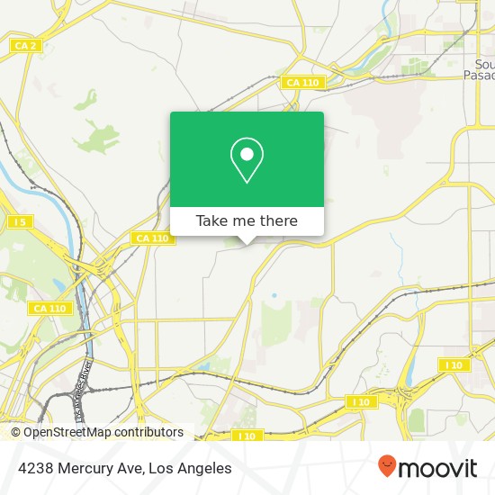 Mapa de 4238 Mercury Ave