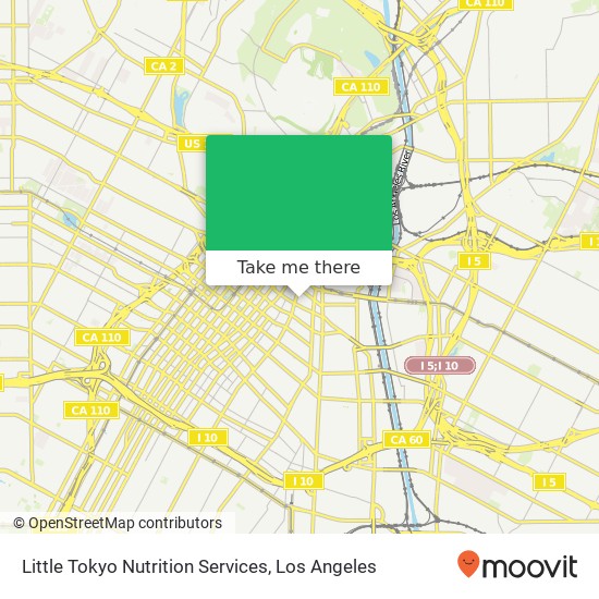 Mapa de Little Tokyo Nutrition Services